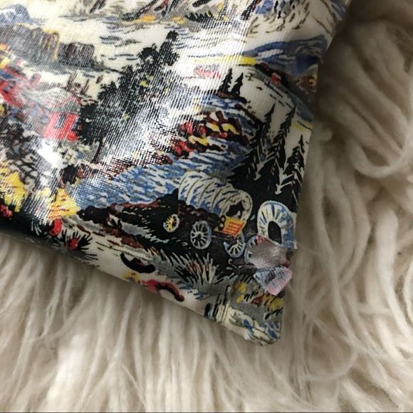 Paperchase RARE Western Scene Cowboy Vinyl Tote - Picture 4 of 9